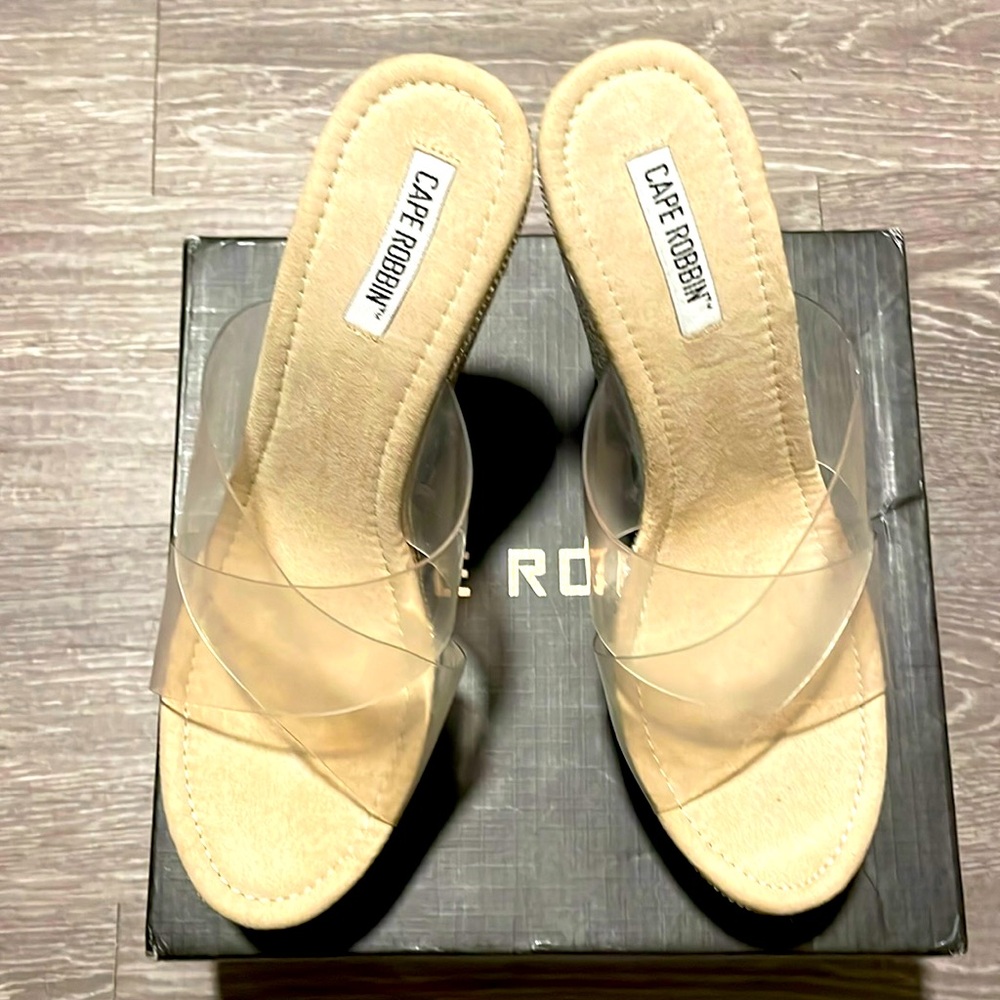 Cape Robbin for Fashion Nova Bling Wedges High Heels Size 9 Women